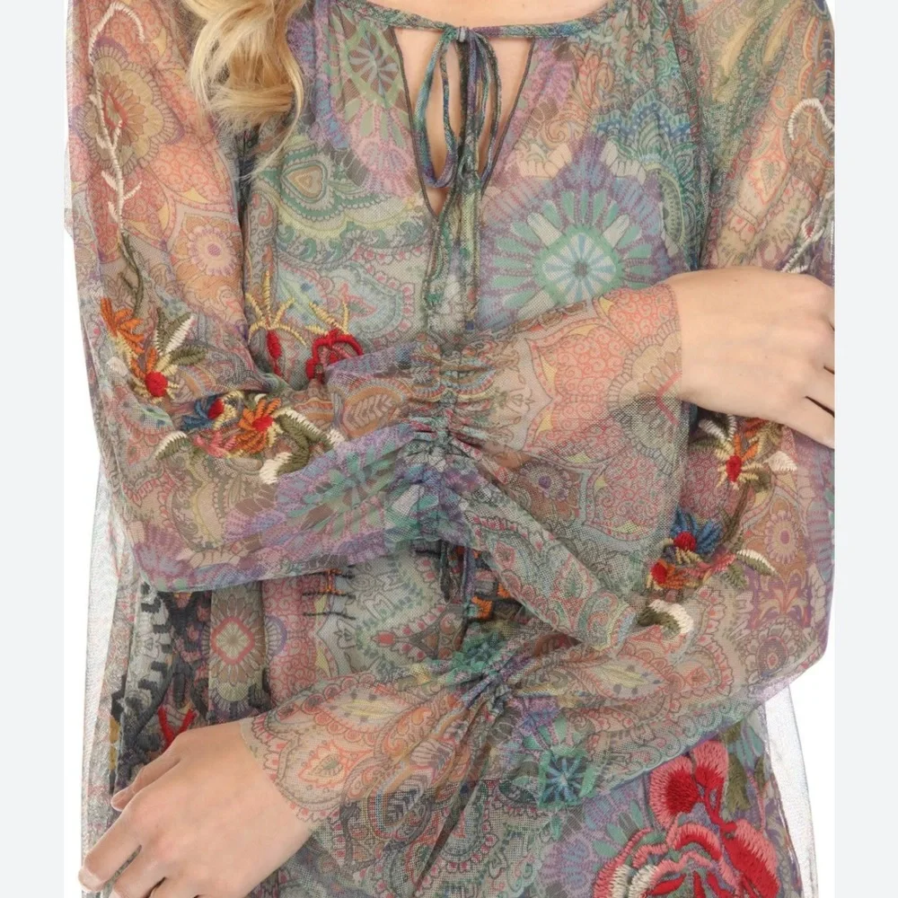 Johnny Was Wilde Mesh Dress. New with tags. - Picture 5 of 7